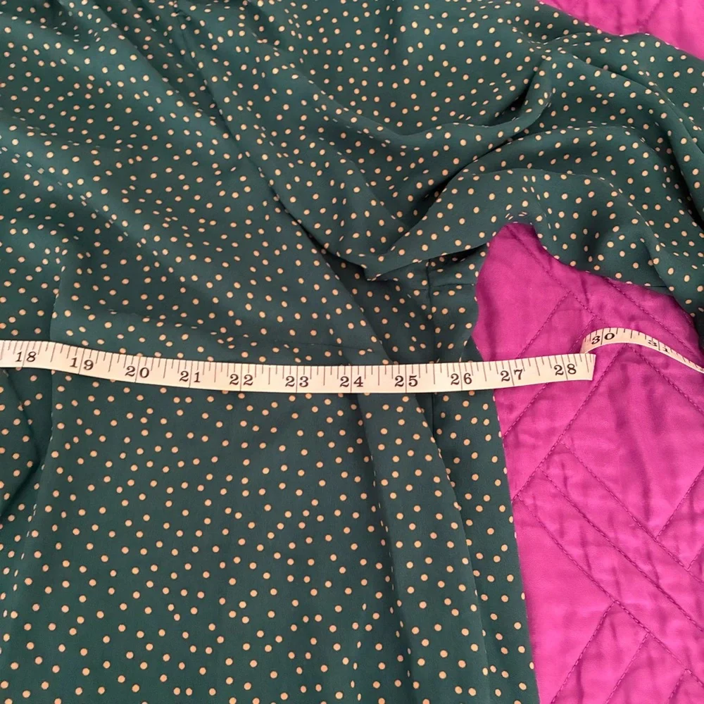 Torrid Teal Dotted Blouse - Picture 11 of 13